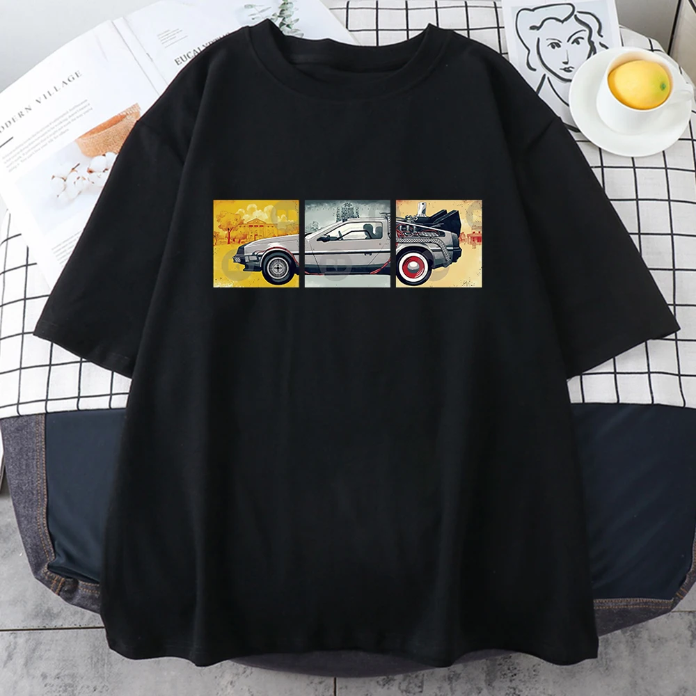 Sommer Marke T-Shirt Männer klassische Filmreihe zurück in die Zukunft T-Shirts Straße lustige Druck