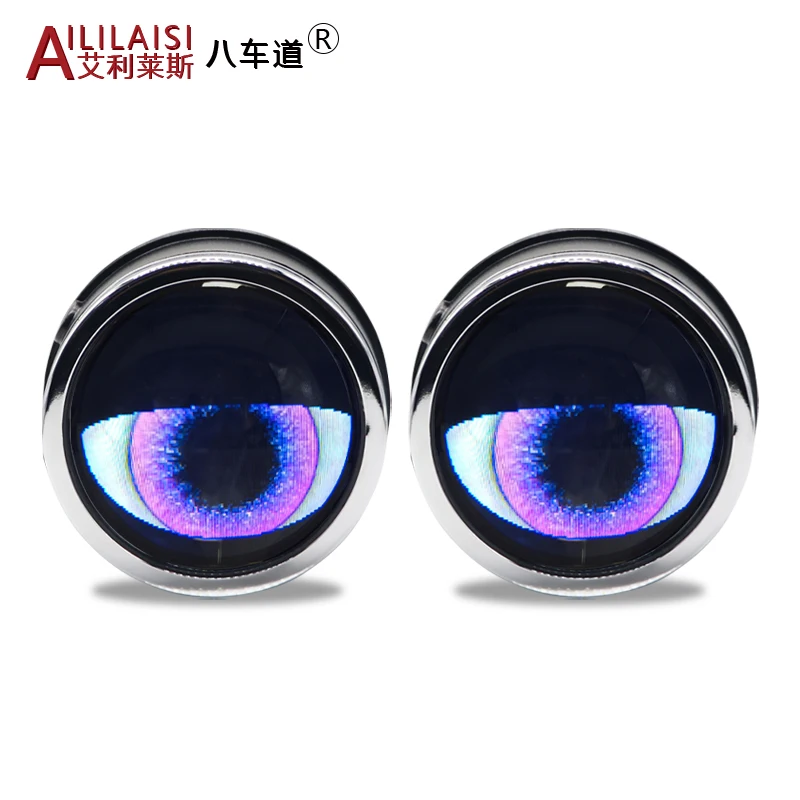 Aililaisi 3.0 inch Lens fog lamp Devil Eye most Popular Car Led Headlight Blink Angel Eye for Turning Projector Car Light H4 H7