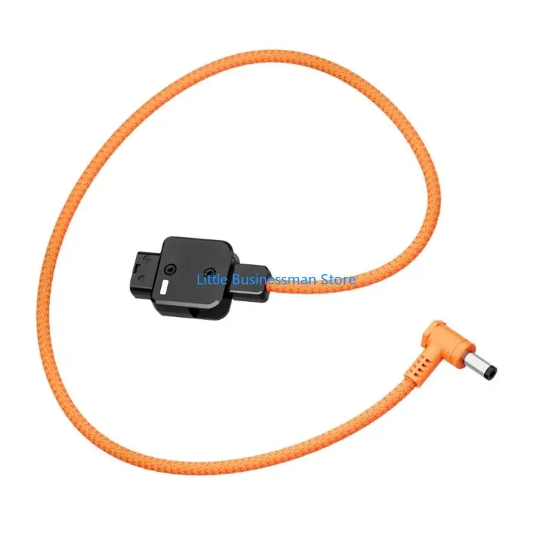 Right-Angle DC5525 Power Cable with D-Tap Battery Connection Braided Cable M76A