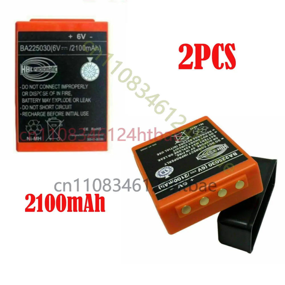 

2PCS 2100mAh BA225030 6V Ni-Mh Battery For HBC Pump Truck Remote Control Cell