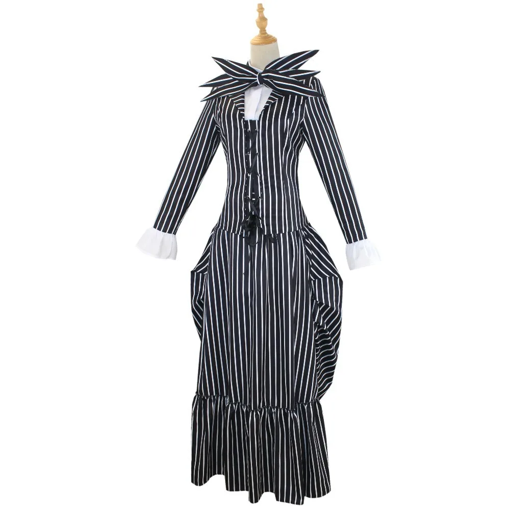 Jack Skellington Cosplay Costume, L\'Étrange Noël de Monsieur Jack, Masque Jack, Uniforme, Vêtements Imbibés, Halloween, Noël