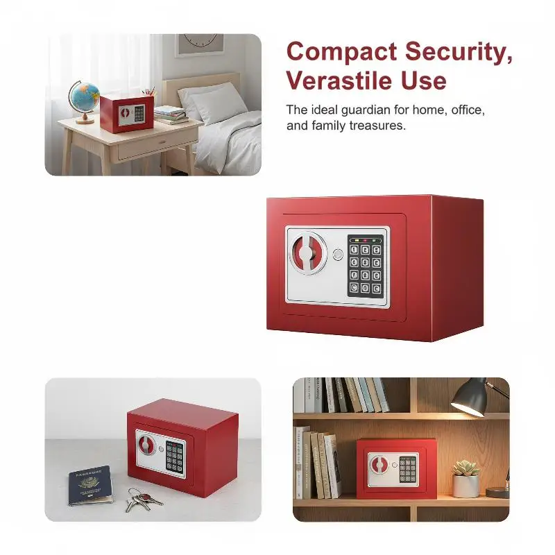 Anti-Theft Piggy Bank with Password Lock 1PC Compact Mini Digital Safe Box Durable Money Saving Box for Kids Home Cash Coin Sto