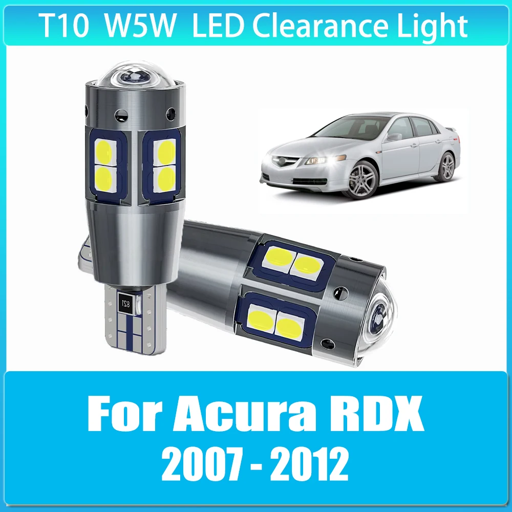 

2 x W5w T10 Led Lamps Canbus 12v 6000k Led Lamp Auto Signal for Acura RDX 2007 2008 2009 2010 2011 2012 Car Accessories