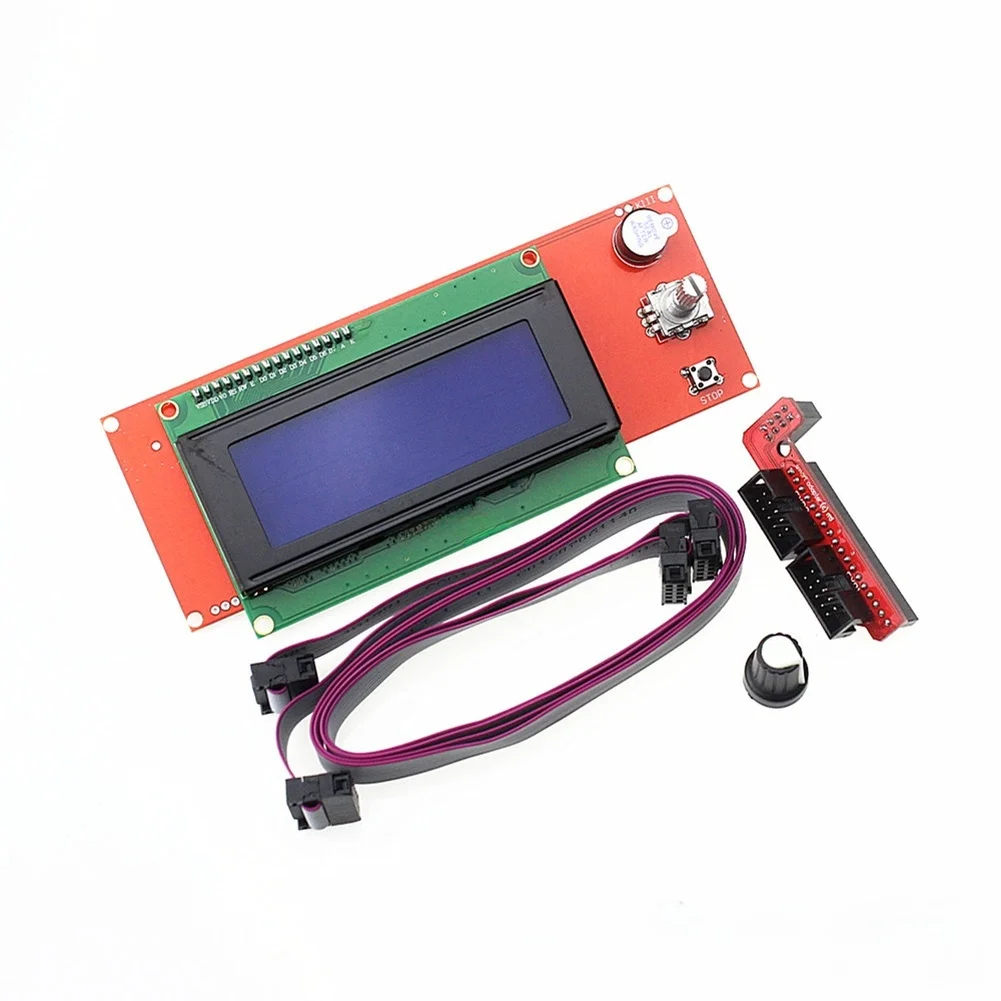 عرض لملحقات الطابعة ثلاثية الأبعاد شاشة LCD وحدة تحكم ذكية عرض Reprap Ramps 1.4/1.5 2004 LCD شاشة تحكم ذكية