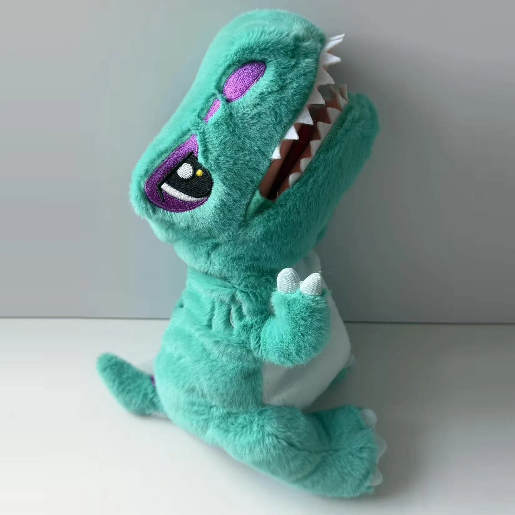 Cute Dinosaur Hand Puppet Soft Stuffed Plush Doll Interactive Hand‑Control Dinosaur Toy Kids Toy Gift for Boys Girls Children