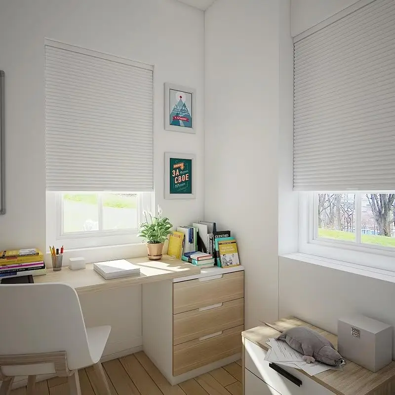 Factory Price Full Blackout Fabric Uv Protection Children And Pets Safe Manual Cordless Cellular Honeycomb Blinds For Windows