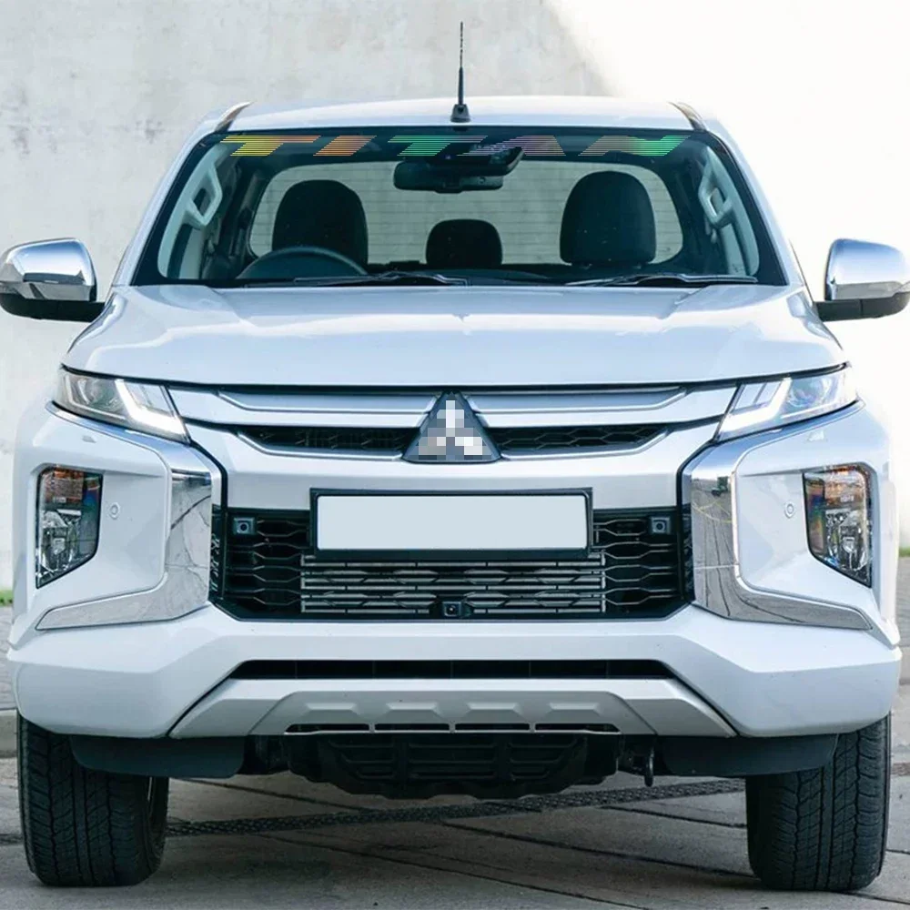 ملصقات الزجاج الأمامي لاقط ، رسومات الشاحنة ، أغطية الشعار المخصص ، فيلم الفينيل للسيارة ، شارات الديكور ، إكسسوارات السيارات لنيسان تيتان #3