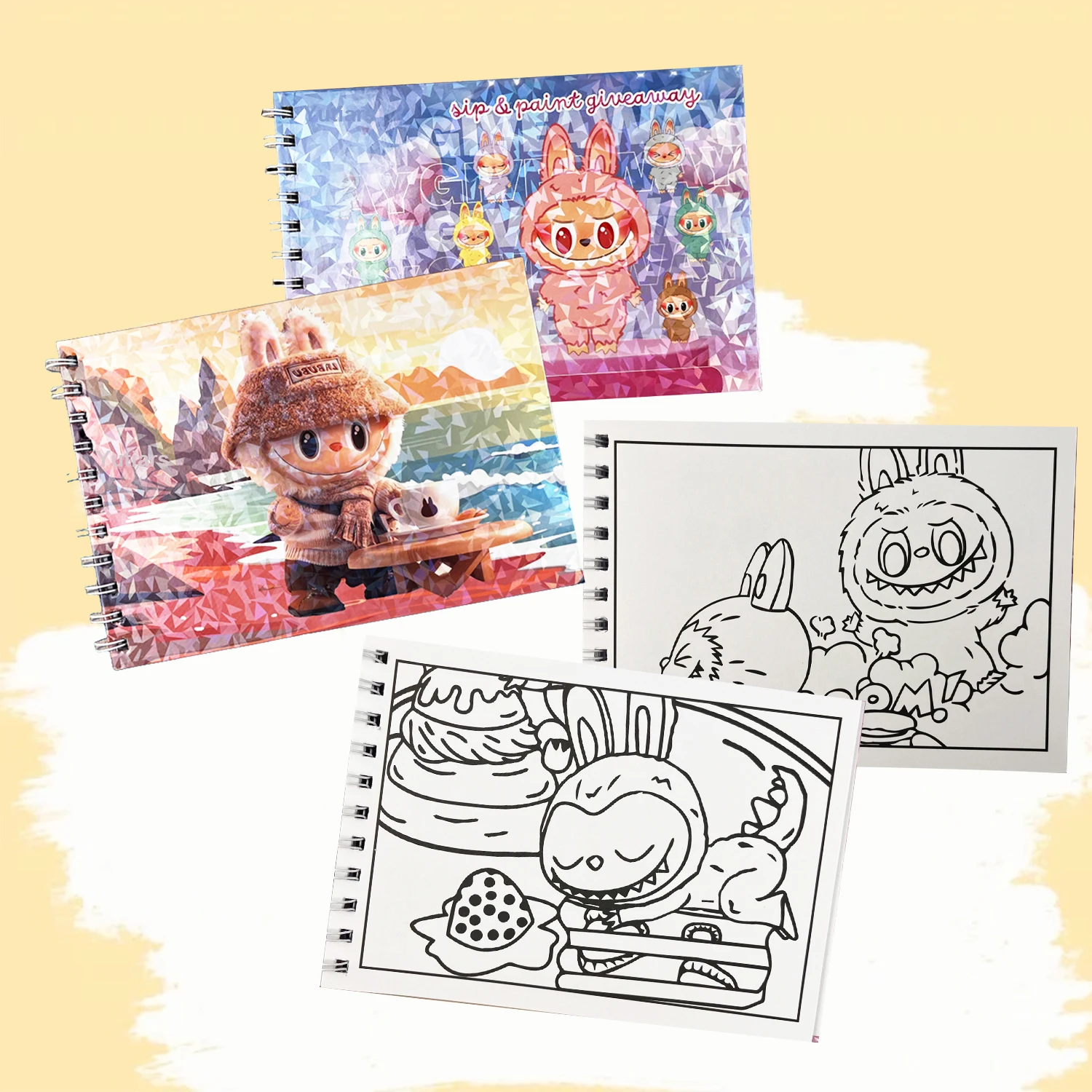 كتاب تلوين - استرخاء وعرض الإبداع، مناسب لعيد الشكر وعيد الفصح وعيد الميلاد وعيد الميلاد