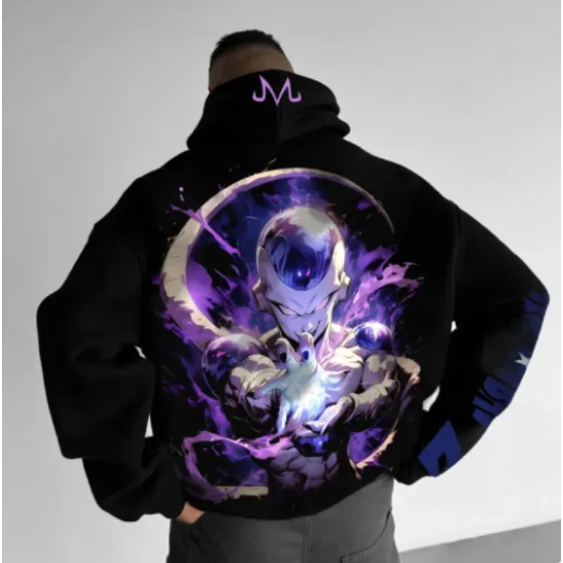 2025 Nuovo maglione con cappuccio Dragon Ball Tendenza moda Casual Street College Style Maglione con cappuccio a maniche lunghe Y2K Harajuku Unisex
