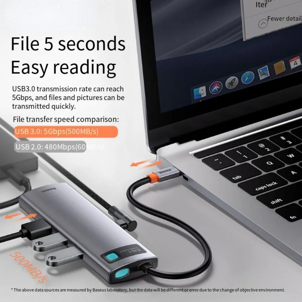 USBハブタイプCからHDMI互換,アダプター,イーサネットポート,Macbook Air m1 m2用ドッキングステーション,USBスプリッター,10gbps