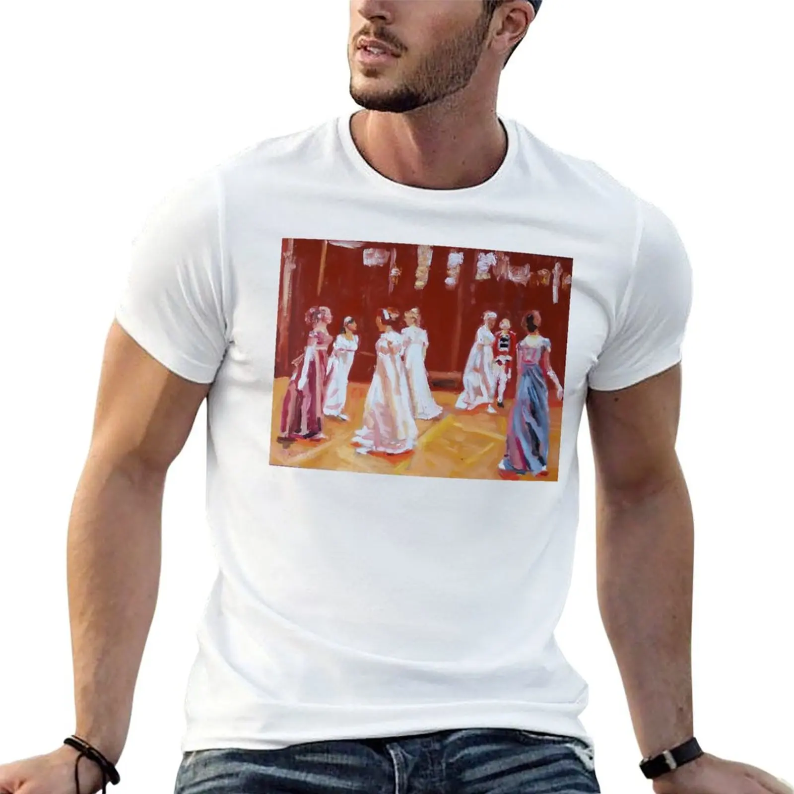 Regency ladies dancing T-Shirt for a boy blanks t shirts men