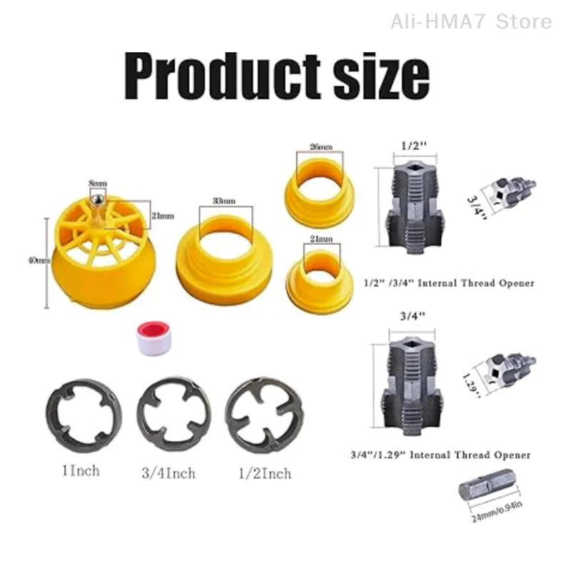 Kit Threader Pipa Pvc Kompatibel Bor Listrik dengan Berbagai Ukuran Mati 1/2 ''3/4'' untuk Aksesori Bor Listrik