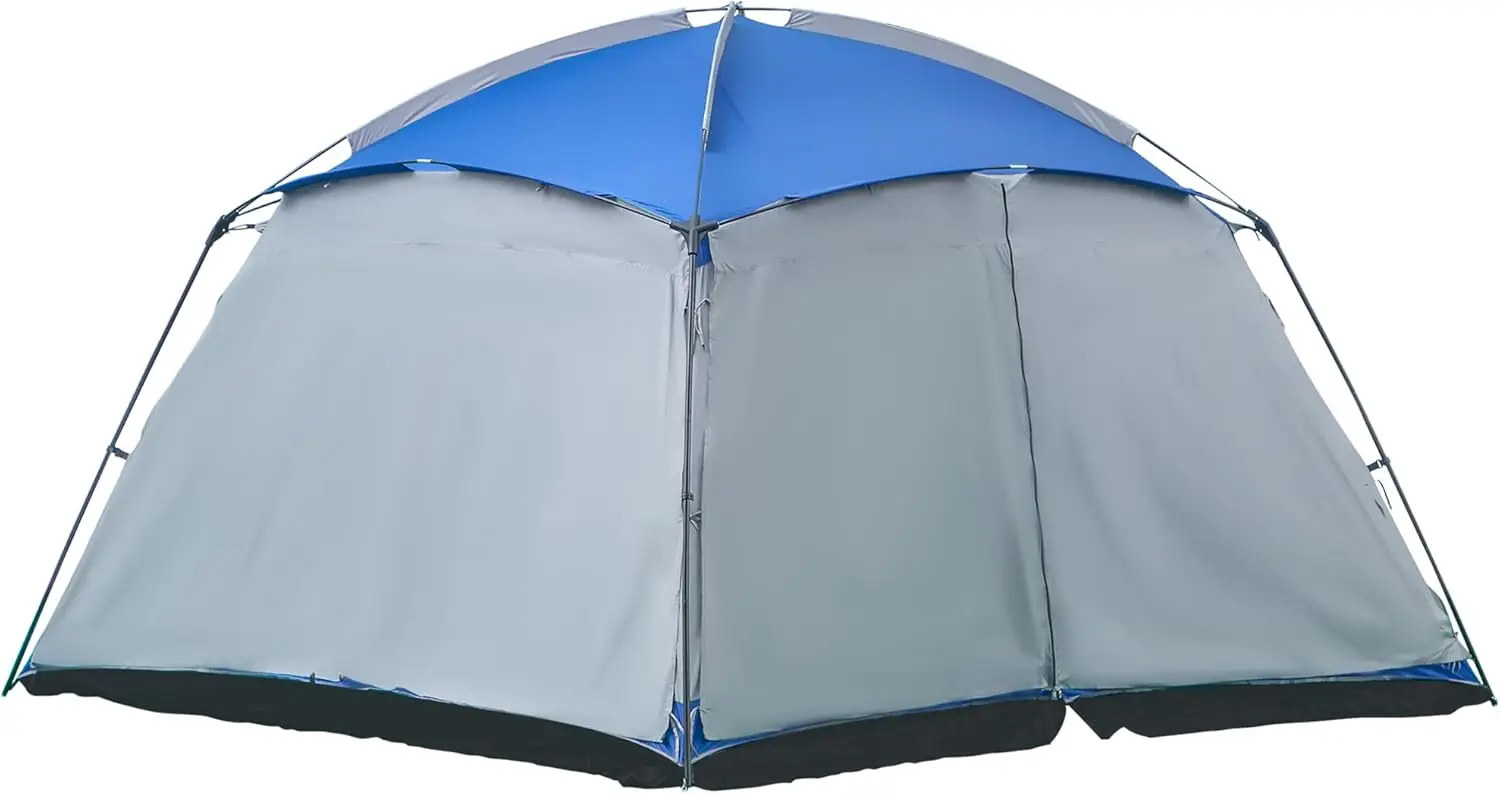 

12' x 12' Screen House Room, 8 Person Camping Tent w/Carry Bag and 4 Mesh Walls for Hiking, Backpacking, and Traveling