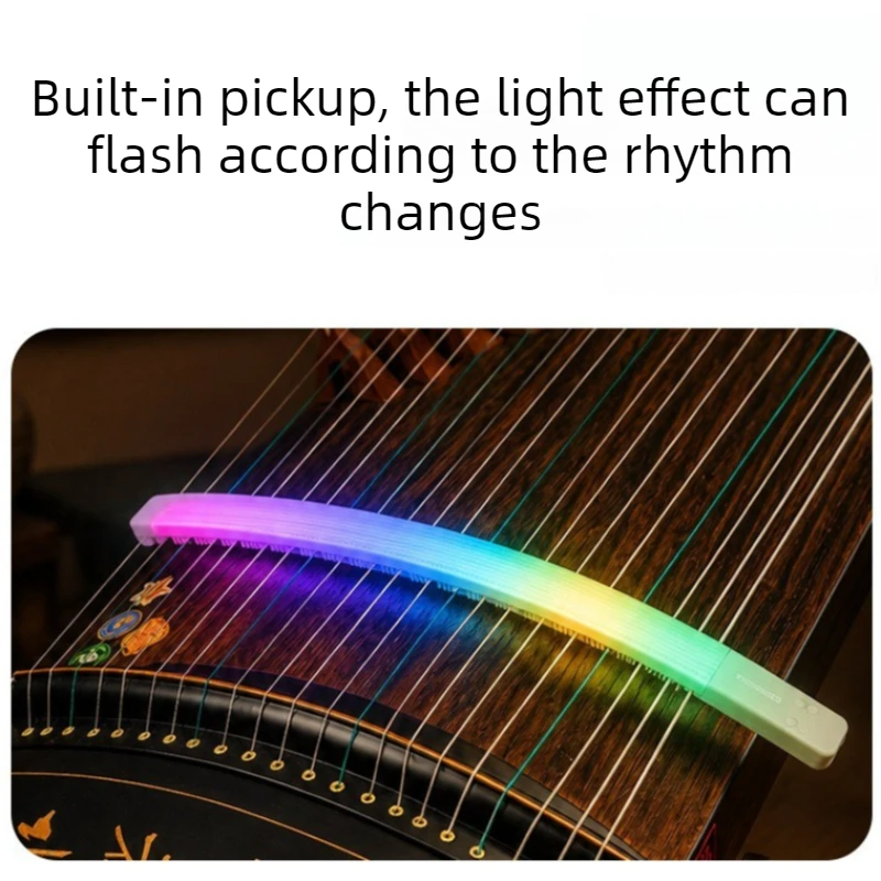 Emit Light Guzheng Silence Strip Silicone Guzheng Stop Sound Strip Soft Guzhengs Practice Mute Strips String Instrument Parts