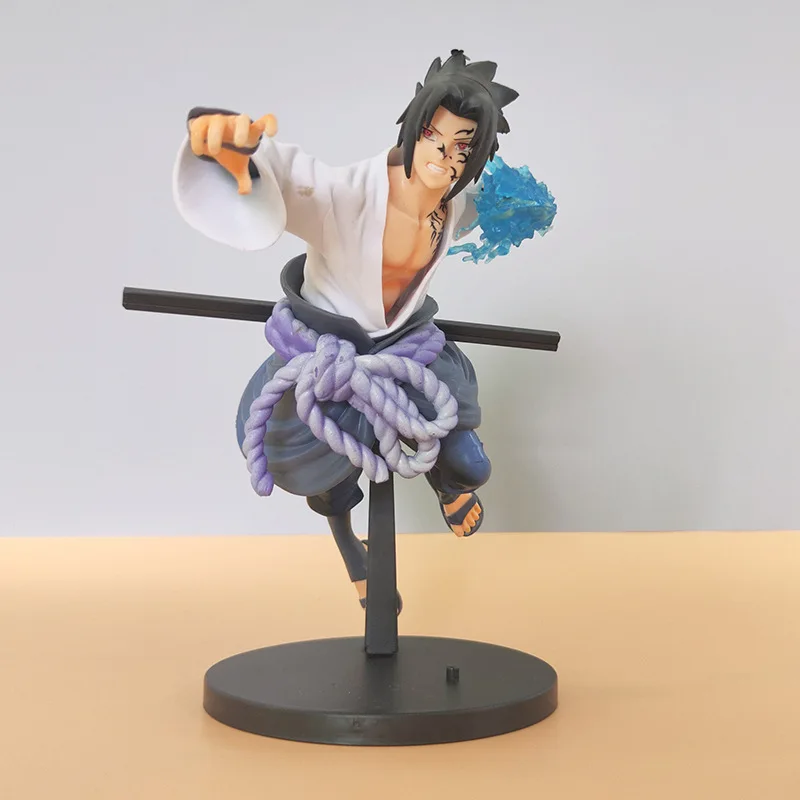 NarAASasuke Anime Action Figure Toys, Uchiha Cartoon PVC Figurine Collection, Décoration de bureau, Poupées modèles, Cadeaux d'anniversaire, 20cm