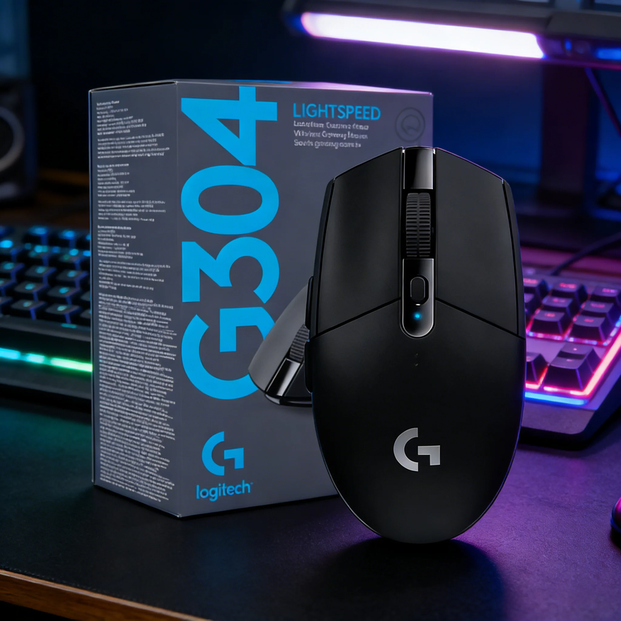 

Беспроводная игровая мышь Logitech G305/G304 - LIGHTSPEED, 1 мс без задержек, 12000 DPI, HERO, 6 программируемых кнопок, 250 часов автономной работы для ПК и Mac