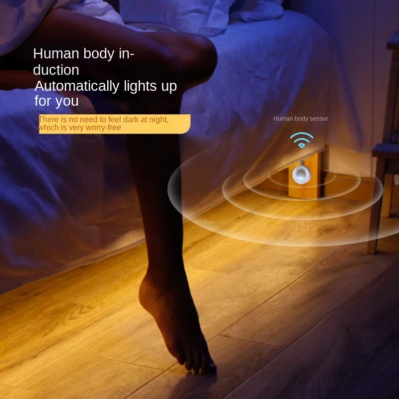 

Intelligent Sensor Ambient Light Strip 1m 2m 3m 4m 5m 12V Inch Waterproof Sensor Intelligent Sleeping Bed Light