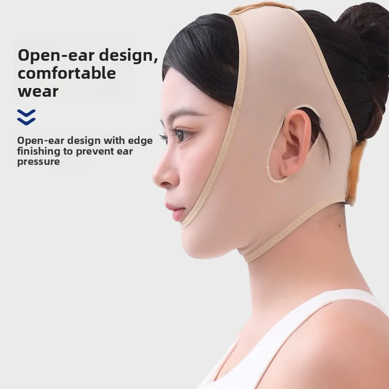 Medical V-Shaped Face Lifting Bandage - Post-Thread Lift Chin Strap, Facial Slimming Mask for Firming & Contouring