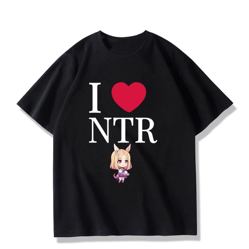 I Love NTR Anime Surrounding Spoof The Same Summer Surrounding Short-sleeved T-shirts for Men and Women on Clothing