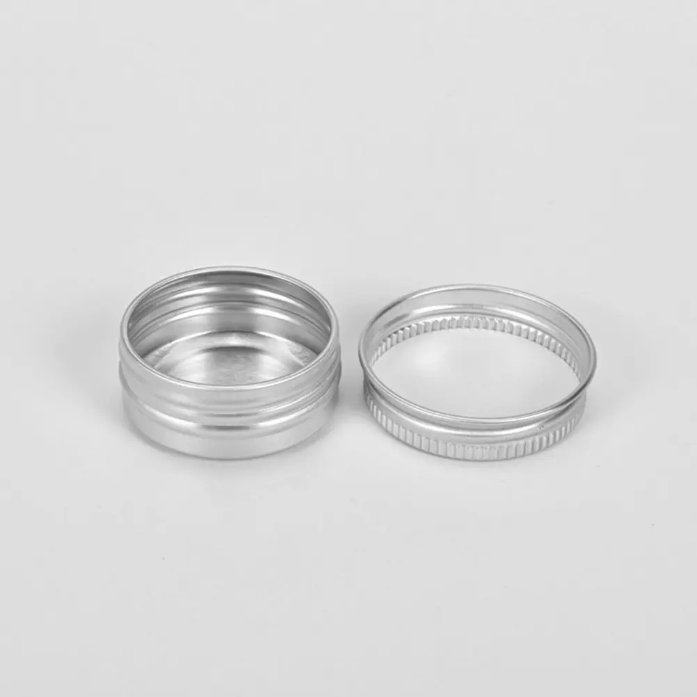 20Pcs Jar Aluminum Screw-Thread Cream Containers Heavy Duty Lids Leak Proof Travel Storage Boxes Makeup Cream Holder