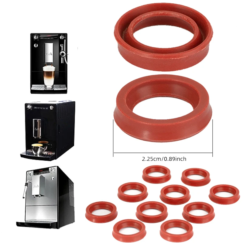 1/10 stücke Kaffeemaschine Dichtungen Ringe Für AEG Wasser Dicht Ring Silikon Textur Für Kaffeemaschinen Wasser Tanks Zubehör