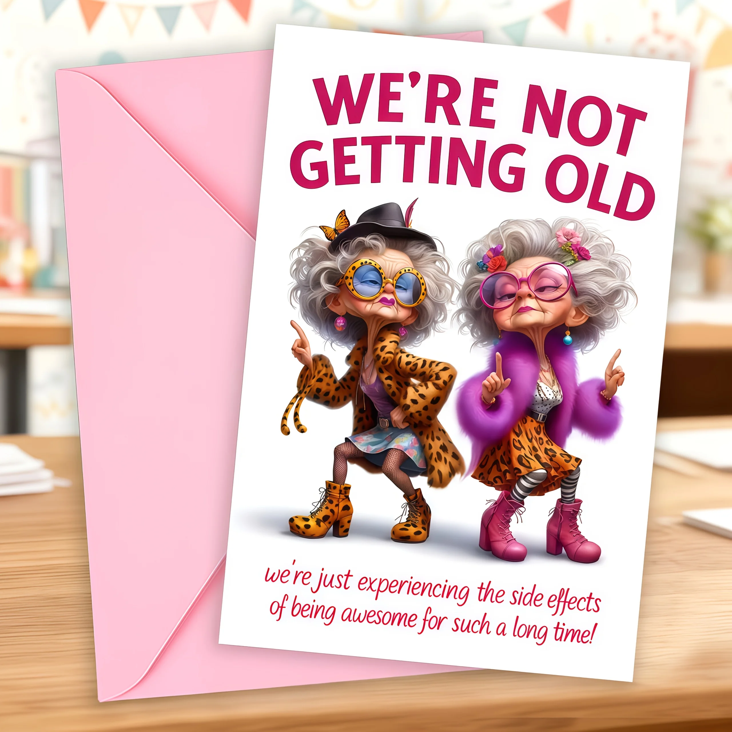 1pc Funny Women'S Birthday Card 