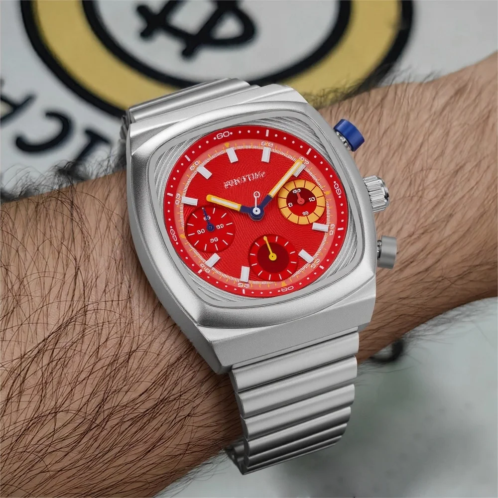 

Многофункциональные шестиконтактные кварцевые часы для мужчин, специальный дизайн лезвия, персонализированные высококачественные креативные стальные уникальные мужские часы AAA