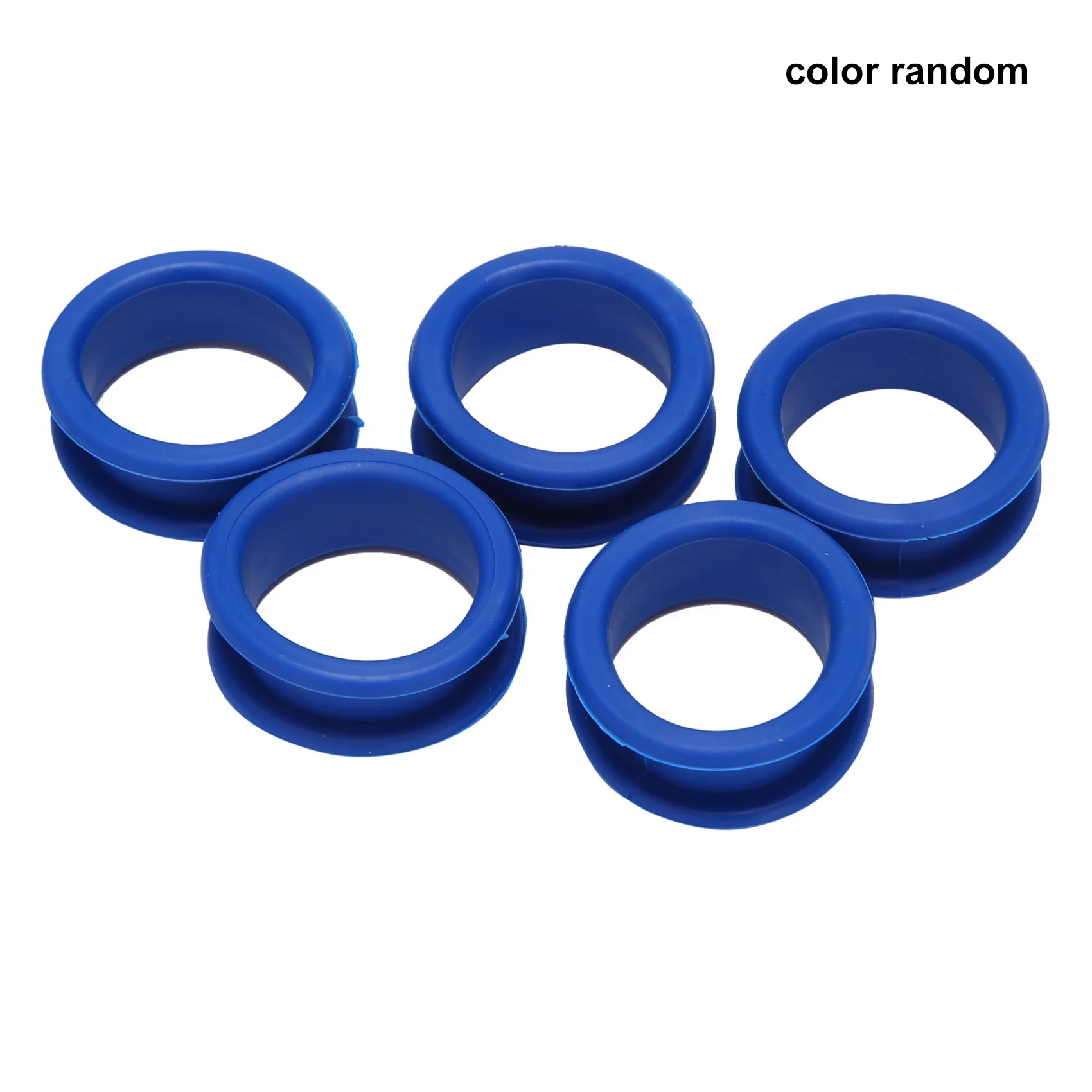 Anillos de silicona para dedos de 50 piezas, insertos de tijeras, herramientas de peinado, accesorios de colores mezclados