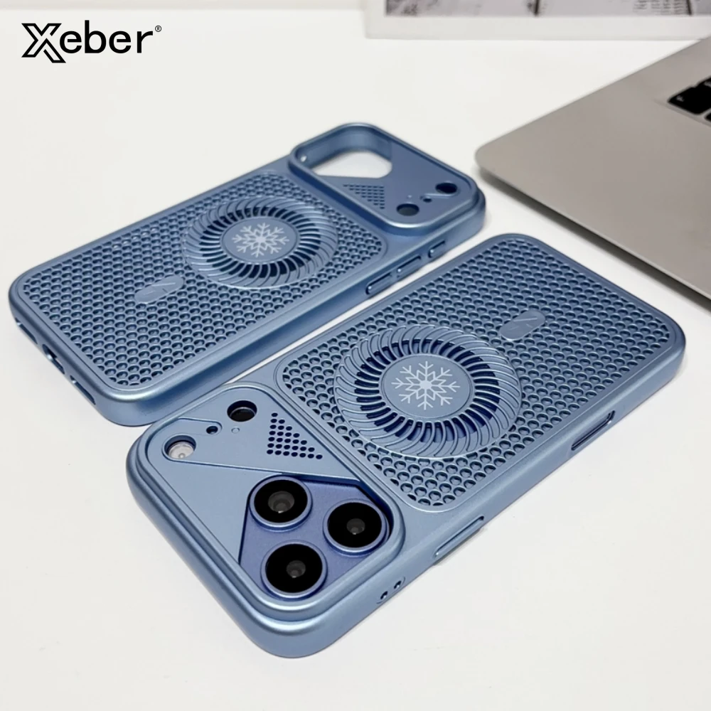 Wärmeableitung für Magsafe Magnetische Beschichtung Hülle für iPhone 17 18 16 15 14 13 12 Pro Max Air Kabelloses Laden PC Hartschale
