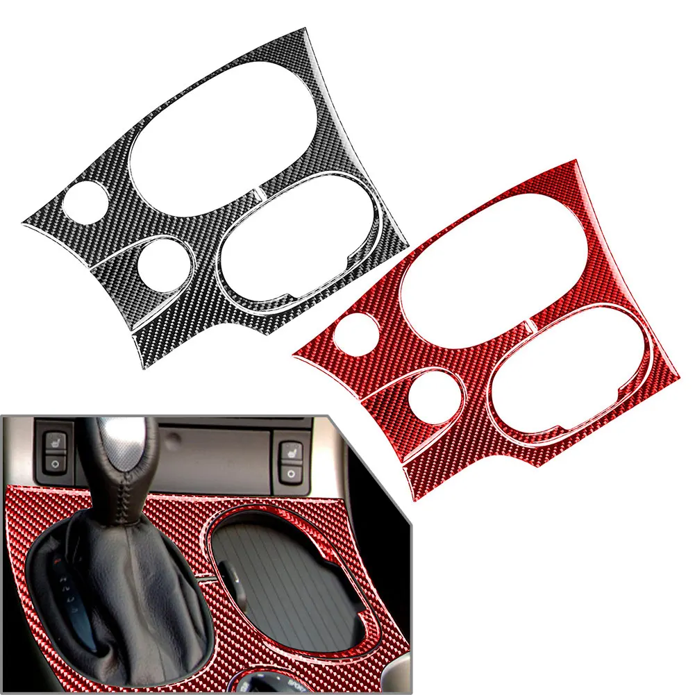 3Pcs Car Center Console Gear Shift Panel Trim Interior Decoration Carbon Fiber Pattern For Chevrolet Corvette C6 2005-2013