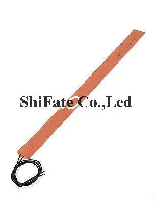 24V 50W Flexible Silicone Rubber Heater Heating Plate Strip 280mm x 20mm