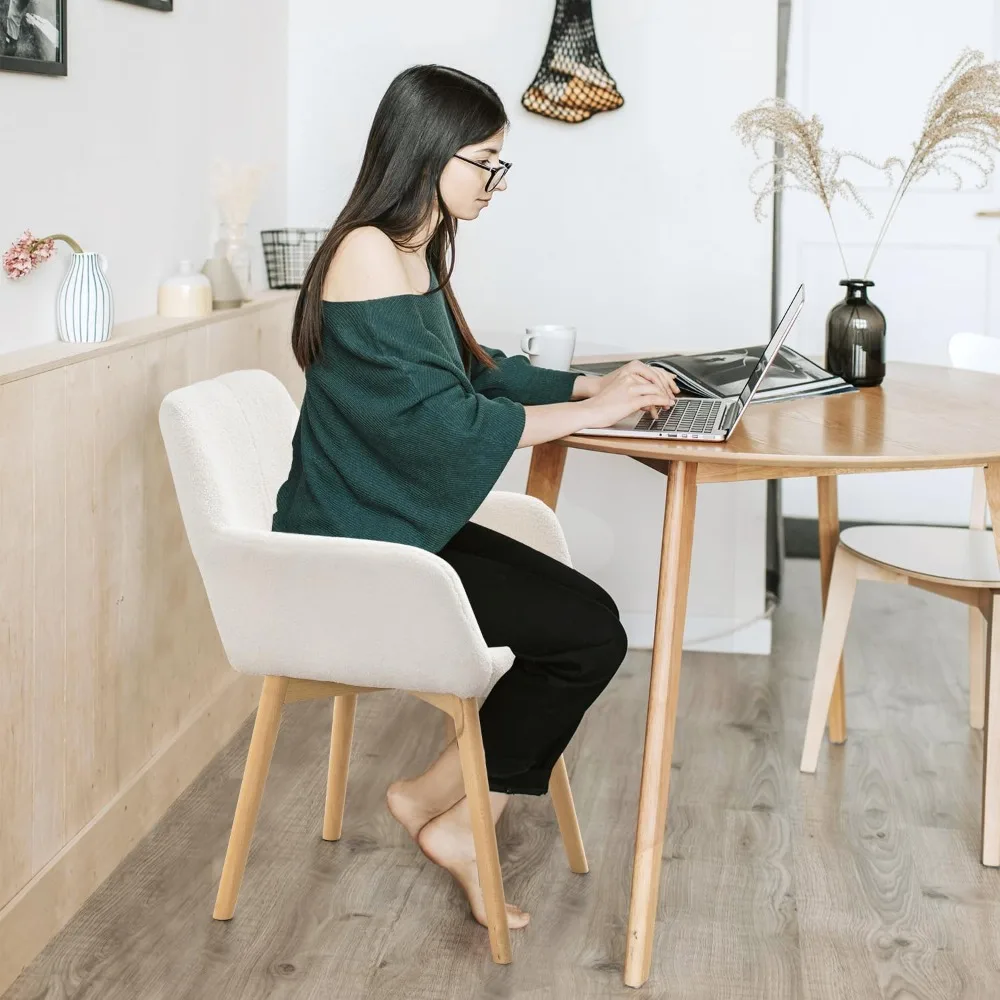 Chaises de salle à manger modernes du milieu du siècle : options d'ensemble confortables pour 2, 4, ou 6 - Chaises d'appoint rembourrées pour cuisine, salle à manger, salon