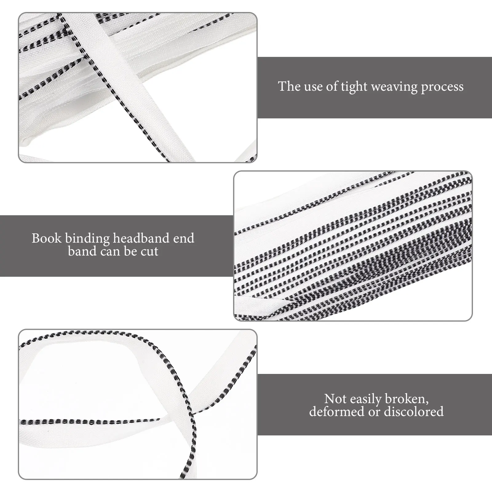 

1 Roll Belt For Photo Album Hardcover Decoration Diy Endbands Tail Band Binding Material For Book Straps Binding Supplies