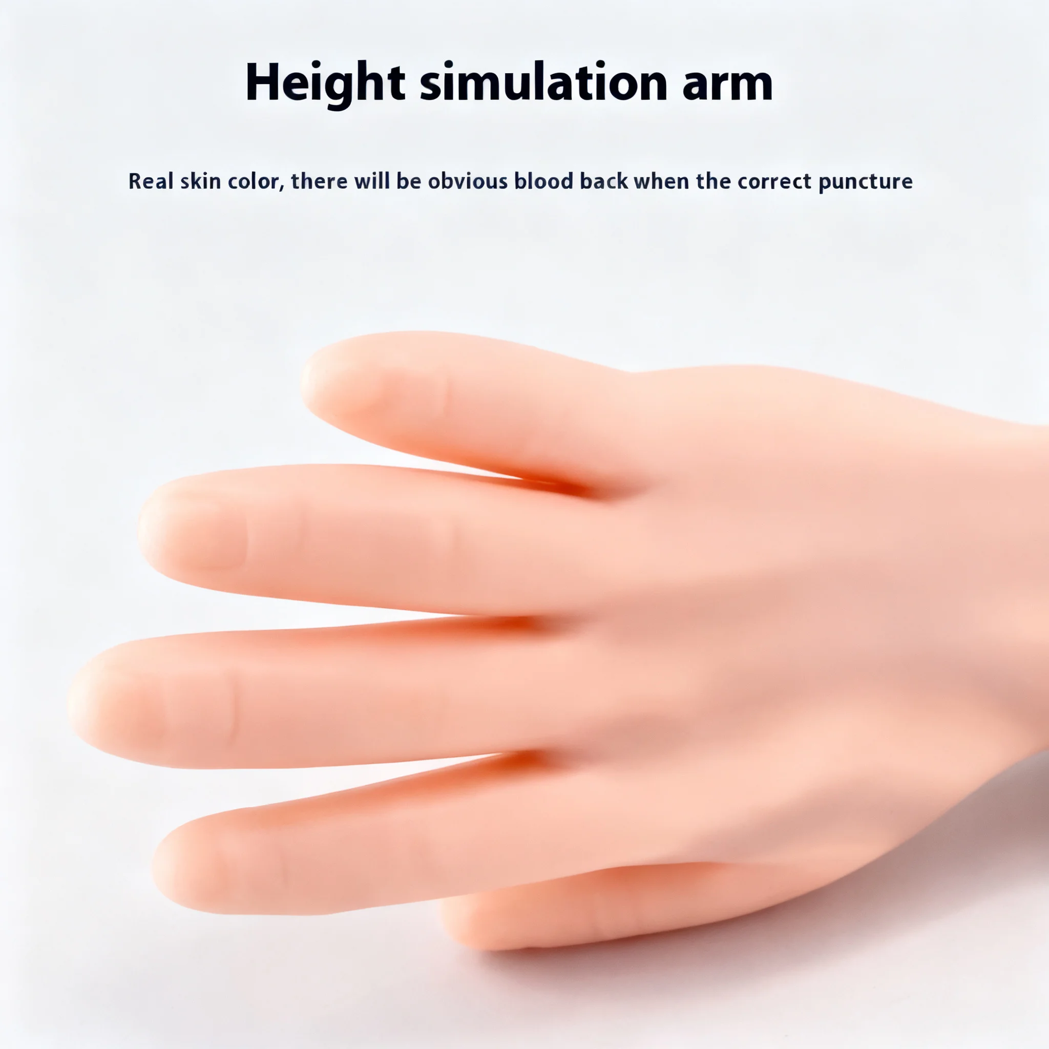 Venipuncture Practice Arm Kit, PVC Latex Injection Training Arm with Infusion Stand for Nursing Medical Students