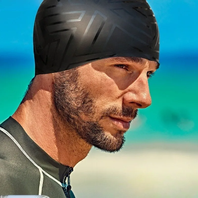 

Swimming cap Unisex silicone waterproof does not restrain the head