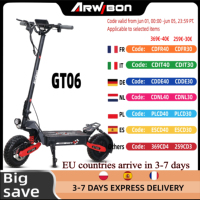 Arwibon GT06 Electric Scooter 1200W Motor 48V 13AH Battery 11 Inch Off Road Tires 45-50km/h Max Speed 150kg Load Capacity