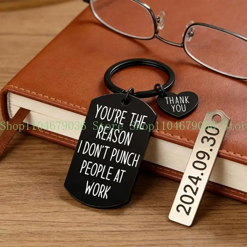 652F Practical Thoughtful Appreciation Keychain Gift For Work Best Friend Coworker Bosses With Funny Saying Celebrate Event