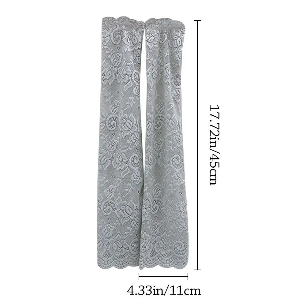 Mangas de brazo refrescantes para hombre y mujer, protección solar de encaje deportivo, cubierta para brazo para correr, fútbol, Golf, ciclismo, guantes para conducir, 1 par