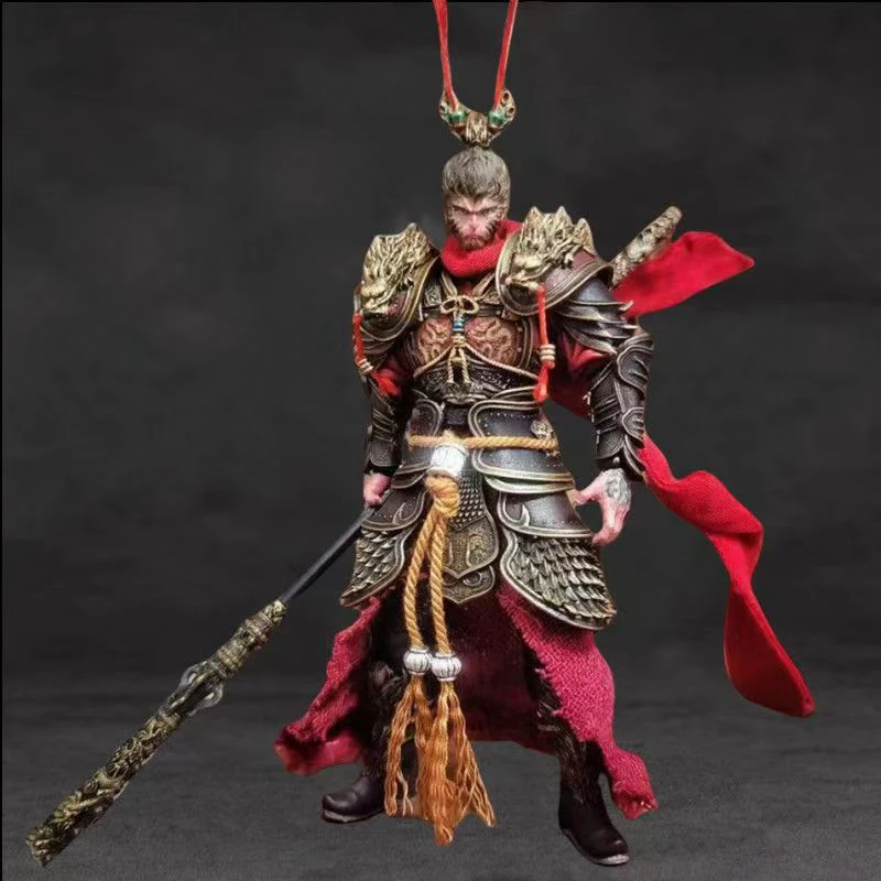 อะนิเมะตํานานสีดํา Wukong Action Figure ของเล่นหล่อเกราะสีดํา Pvc วัสดุสะสม Figurine เดสก์ท็อปเครื่องประดับอุปกรณ์เสริม