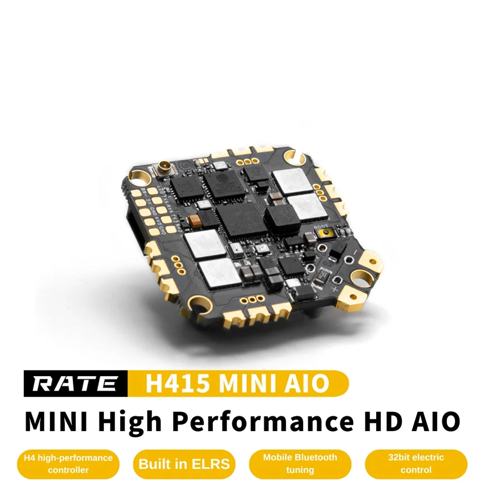 25.5x25.5mm RATE H415 15A MINI AIO H415 Flight Controller ICM42688 & 2-3S 32Bit ESC for W20 RC FPV Racing Drones