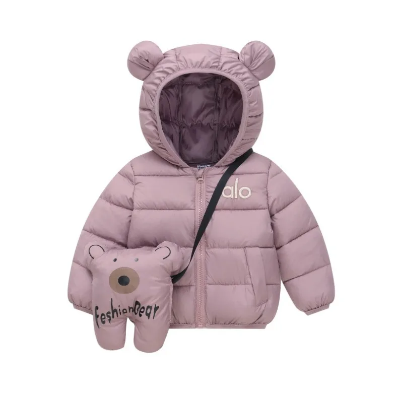 Herbst- und Winterjacke für Babys und Kleinkinder, wattierte Baumwolljacke, warme Daunenjacke für Kinder, lässige Oberbekleidung für Kinder, inklusive Tasche, Neu – Detail 6