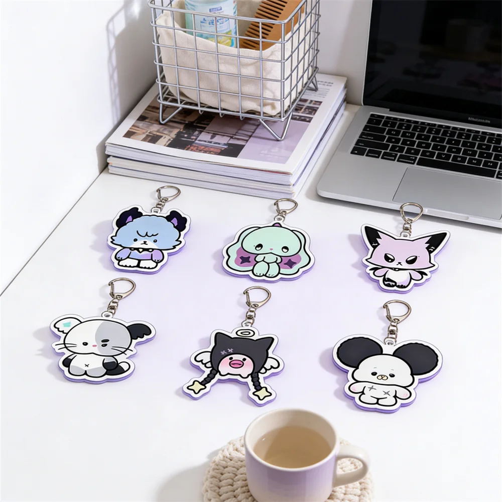 Porte-clés Idols Xdinary Heroes Pop-up Store, Porte-clés de dessin animé Gun-il Jungsu Gaon Jun Han Jooyeon, Cadeaux pour fans, Articles de star