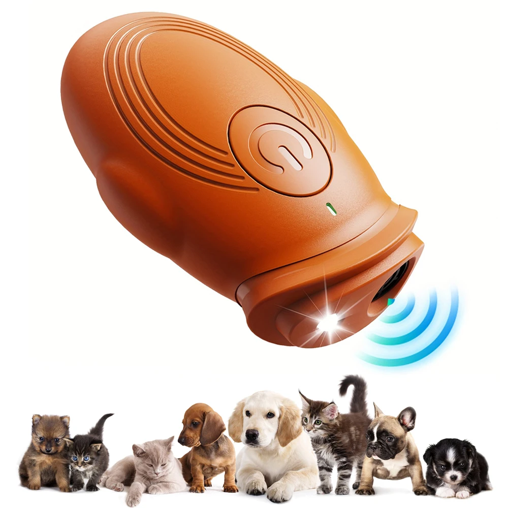 

Mini Ultrasonic Dog Repeller High Power Long Distance Training Barking Stopper Outdoor Anti-Barking Tool For Dog-Phobic People