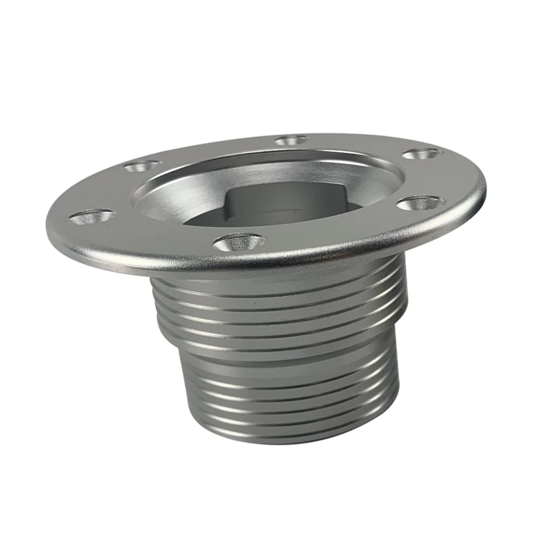 Factory Customized Services Fuel Cell Billet Aluminum Replacement Flush Bung 12 Bolt Surge Tank Cap Silver