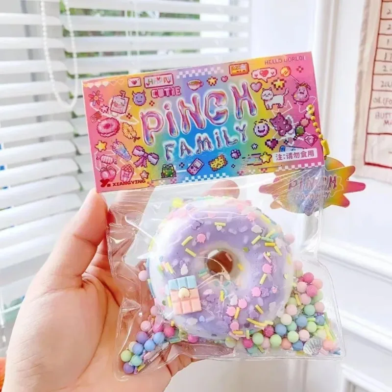 Mainan Penghilang Stres Donat Adonan Kue Squishy Taba, Mainan Fidget Sensorik Ekstra Besar untuk Anak-anak Dewasa, Hadiah Pijat Relaksasi untuk Mengurangi Kecemasan