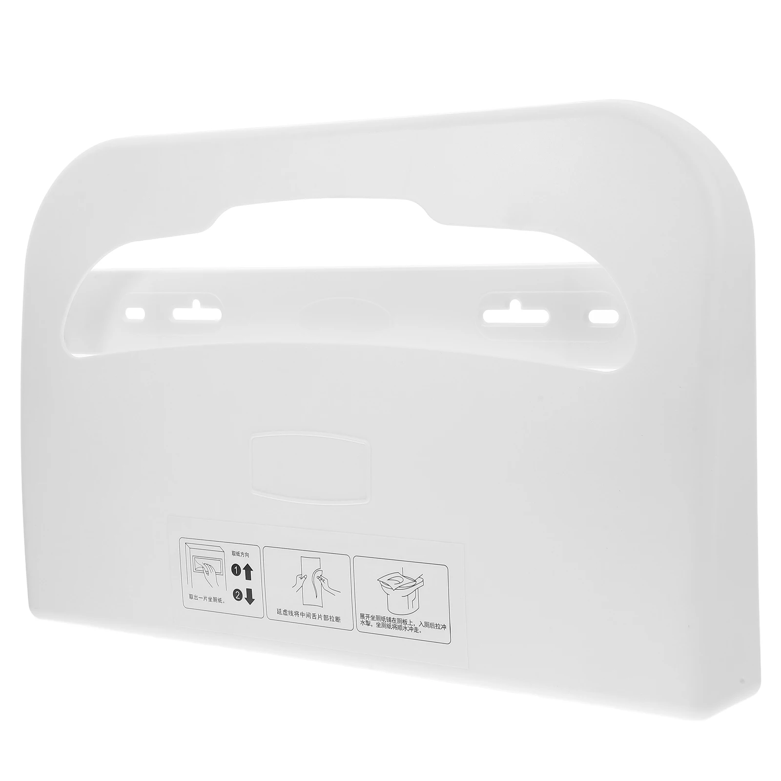 

Toilet Seat Cover Dispenser Plastic Paper Holder Bathroom Storage Box Tissue Container Easy Clean Antislip Design Comfortable