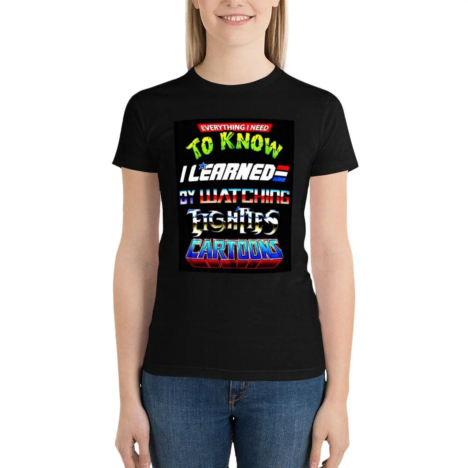 

Eighties Cartoons T-Shirt tops tees vintage clothes Woman T-shirts