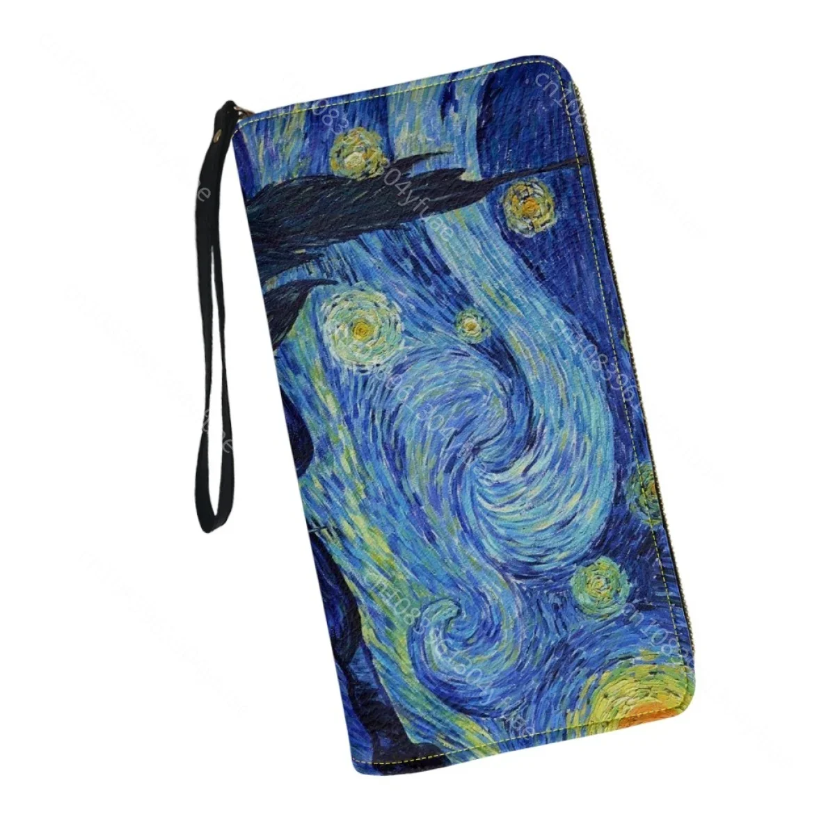 Organizador de tarjetas múltiples para mujer, bolsa de almacenamiento de tarjetas de Van Gogh, olio pittura a, moda, portafogli