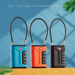 Portable Padlock 4 Dial Digit Combination Lock TSA Customs Lock Anti-theft Lock Safely Code Lock Luggage Lock Protect Security