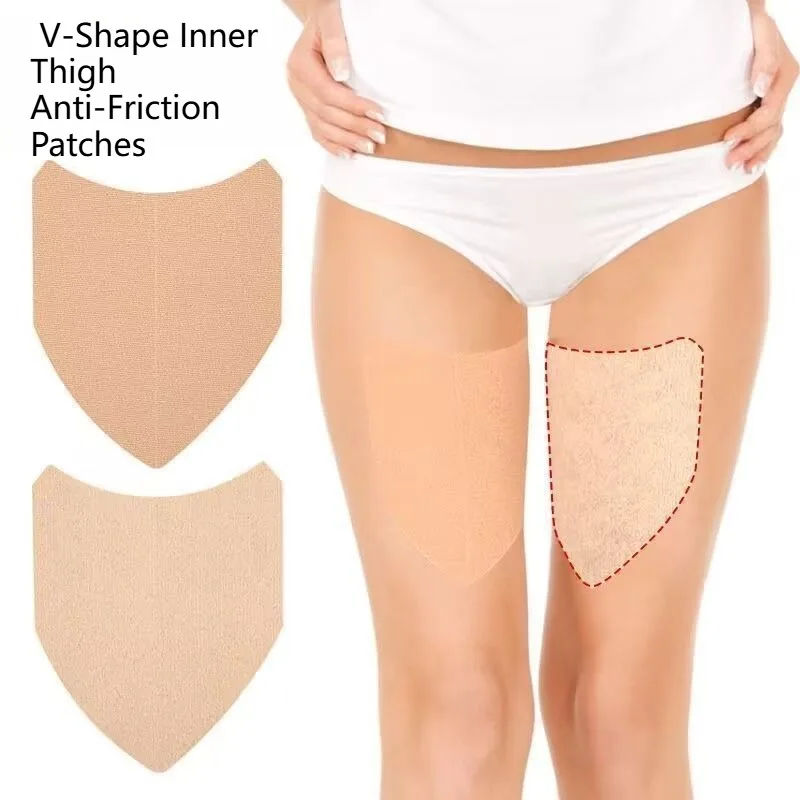 Прозрачные многоразовые наклейки-пластыри для внутренней стороны бедер от пота и натирания, летние, невидимые, с эффектом снятия давления, для сухости кожи